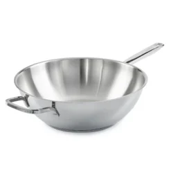 BergHOFF Helix Recycled 18/10 Stainless Steel 12" Wok Pan 5.6qt -BergHOFF Store GUEST bbf698ca 4b0a 4f83 9963 3f691e3b253e