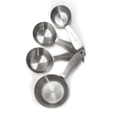 BergHOFF Stainless Steel 4Pc Measuring Cups, Silver 1 BergHOFF Stainless Steel 4Pc Measuring Cups, Silver