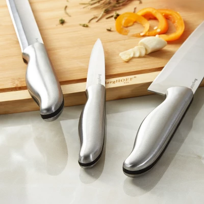 BergHOFF Entity Stainless Steel 6Pc Knife Block Set 2 BergHOFF Entity Stainless Steel 6Pc Knife Block Set - Image 2