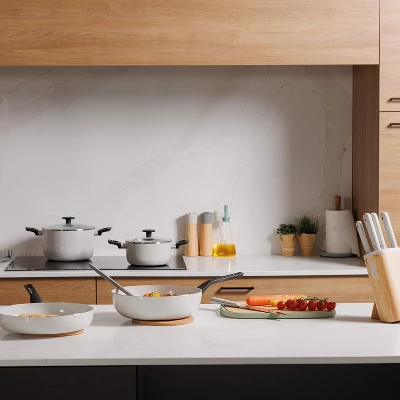 BergHOFF Leo Glints Nonstick Ceramic Frying Pan, Recycled Aluminum, Spirit 9 BergHOFF Leo Glints Nonstick Ceramic Frying Pan, Recycled Aluminum, Spirit - Image 9