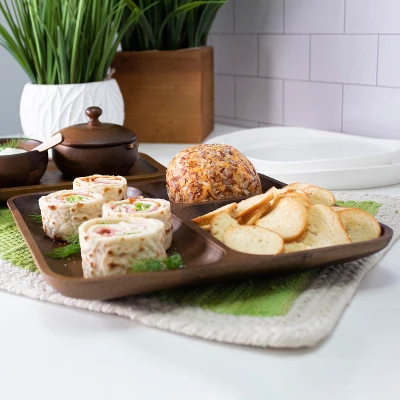 BergHOFF Acacia Serving Trays, Brown 5 BergHOFF Acacia Serving Trays, Brown - Image 5