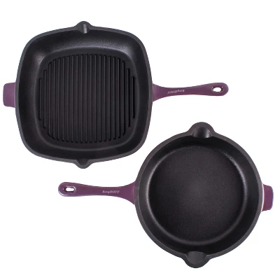 BergHOFF Neo 2Pc Cast Iron Cookware Set, 10" Fry Pan & 11" Grill Pan 17 BergHOFF Neo 2Pc Cast Iron Cookware Set, 10" Fry Pan & 11" Grill Pan - Image 17
