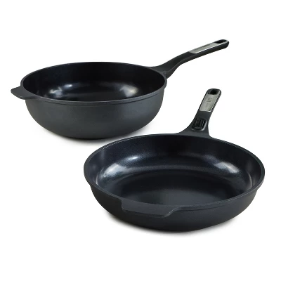 BergHOFF Phantom Nonstick Ceramic Cookware Set With Lids, Recycled Cast Aluminum 2 BergHOFF Phantom Nonstick Ceramic Cookware Set With Lids, Recycled Cast Aluminum - Image 2