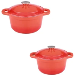 BergHOFF Neo 4Pc Cast Iron Cookware Set, 3Qt Covered Dutch Oven & 7Qt Covered Stockpot -BergHOFF Store GUEST cc51d6c3 bc2a 4f9c 9689 41fc0f4da805