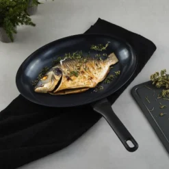 BergHOFF Helix Nonstick Ceramic 13.25" X 9.5" Fish Pan 2qt., Recycled Aluminum, Black 11 BergHOFF Helix Nonstick Ceramic 13.25" X 9.5" Fish Pan 2qt., Recycled Aluminum, Black -BergHOFF Store GUEST cf72abbb 32ea 4ab4 bca6 5852aca2d13e
