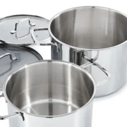 BergHOFF Helix Recycled 18/10 Stainless Steel Stockpots With Glass Lid -BergHOFF Store GUEST d8a03698 56af 4f77 a9ce 12f77a9bedf1