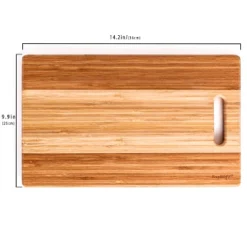BergHOFF Bamboo Rectangle Cutting Board, Two-tone With Handle, 14.2"x8.7"x0.7" 8 BergHOFF Bamboo Rectangle Cutting Board, Two-tone With Handle, 14.2"x8.7"x0.7" -BergHOFF Store GUEST dbc5a978 48dc 4d06 9c64 386a27cf2298