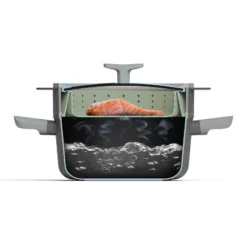 BergHOFF Balance Non-stick Silicone Collapsible Steamer Basket & Strainer 10", Recycled Material, Sage 14 BergHOFF Balance Non-stick Silicone Collapsible Steamer Basket & Strainer 10", Recycled Material, Sage -BergHOFF Store GUEST de4d77de 922e 4532 bd11 0f6d0df438e8