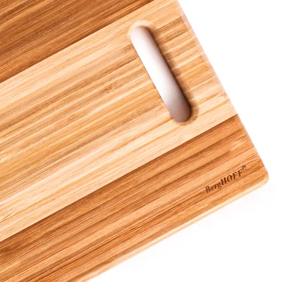 BergHOFF Bamboo Rectangle Cutting Board, Two-tone With Handle, 14.2"x8.7"x0.7" 3 BergHOFF Bamboo Rectangle Cutting Board, Two-tone With Handle, 14.2"x8.7"x0.7" - Image 3