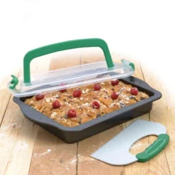 BergHOFF Perfect Slice 13 Inches Steel Covered Cake Pan With Tool -BergHOFF Store GUEST e9b44344 c3e4 4f24 8acd d7ddbc4ced34