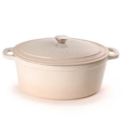 BergHOFF Neo 8Qt. Cast Iron Oval Dutch Oven, Matching Lid -BergHOFF Store GUEST f4f8284e 3aef 4e0d af5f a264b7700f2f
