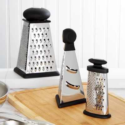 BergHOFF Essentials 9" Stainless Steel 4-Sided Square Grater 2 BergHOFF Essentials 9" Stainless Steel 4-Sided Square Grater - Image 2