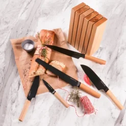 BergHOFF Ron 5" Stainless Steel Utility Knife, Wood Handle -BergHOFF Store GUEST faa690e9 ad3a 426d ba01 7a01f58bbdb5