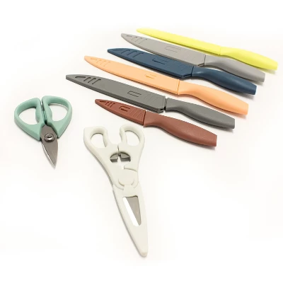 BergHOFF 15Pc Kitchen Knife Set, Stainless Stee, PP Sleeves, Nonstick Blade, Multicolor 2 BergHOFF 15Pc Kitchen Knife Set, Stainless Stee, PP Sleeves, Nonstick Blade, Multicolor - Image 2